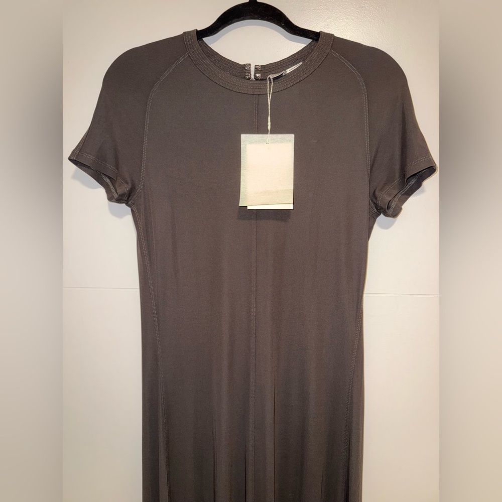 Toteme Olive Green Short Sleeve Maxi Dress - Picture 8 of 15